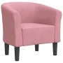 Pink velvet armchair by vidaXL, Armchairs - Ref: Foro24-356446, Price: 172,81 €, Discount: %