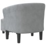 Sessel mit dunkelgrauem Samthocker von vidaXL, Sessel - Ref: Foro24-356450, Preis: 158,07 €, Rabatt: %