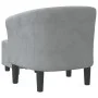 Sessel mit dunkelgrauem Samthocker von vidaXL, Sessel - Ref: Foro24-356450, Preis: 160,10 €, Rabatt: %