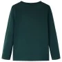 Dunkelgrünes Langarm-T-Shirt für Kinder 128 von vidaXL, Kinder-T-Shirts - Ref: Foro24-12887, Preis: 8,64 €, Rabatt: %