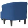 Sessel mit blauem Stoffhocker von vidaXL, Sessel - Ref: Foro24-356438, Preis: 187,17 €, Rabatt: %