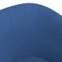 Sillón con taburete tela azul de vidaXL, Sillones - Ref: Foro24-356438, Precio: 187,17 €, Descuento: %