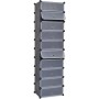 Stackable shoe rack with 10 black compartments by vidaXL, Shoe racks and shoe organizers - Ref: Foro24-244920, Price: 54,81 €...