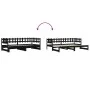 Removable sofa bed solid black pine wood 2x(80x200) cm by vidaXL, Beds and slatted bases - Ref: Foro24-840387, Price: 139,98 ...