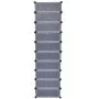 Stackable shoe rack with 10 black compartments by vidaXL, Shoe racks and shoe organizers - Ref: Foro24-244920, Price: 53,88 €...
