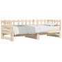 Abnehmbares Schlafsofa aus massivem Kiefernholz 2x(80x200) cm von vidaXL, Betten und Lattenroste - Ref: Foro24-840385, Preis:...