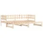 Sofá cama extraíble madera maciza de pino 2x(80x200) cm de vidaXL, Camas y somieres - Ref: Foro24-840385, Precio: 116,67 €, D...