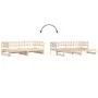 Sofá cama extraíble madera maciza de pino 2x(80x200) cm de vidaXL, Camas y somieres - Ref: Foro24-840385, Precio: 116,67 €, D...
