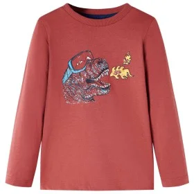Long-sleeved toasted red children's t-shirt size 104 by vidaXL, Kids T-shirts - Ref: Foro24-13455, Price: 7,99 €, Discount: %