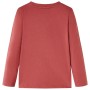 Langarm-Kinder-T-Shirt tan-rot 104 von vidaXL, Kinder-T-Shirts - Ref: Foro24-13455, Preis: 8,07 €, Rabatt: %