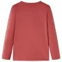 Langarm-Kinder-T-Shirt tan-rot 104 von vidaXL, Kinder-T-Shirts - Ref: Foro24-13455, Preis: 7,99 €, Rabatt: %