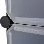 Stackable shoe rack with 10 black compartments by vidaXL, Shoe racks and shoe organizers - Ref: Foro24-244920, Price: 53,88 €...