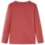 Langarm-Kinder-T-Shirt tan-rot 128 von vidaXL, Kinder-T-Shirts - Ref: Foro24-13457, Preis: 7,99 €, Rabatt: %