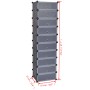Stackable shoe rack with 10 black compartments by vidaXL, Shoe racks and shoe organizers - Ref: Foro24-244920, Price: 54,81 €...