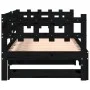 Sofá cama extraíble madera maciza de pino negro 2x(90x190) cm de vidaXL, Camas y somieres - Ref: Foro24-840393, Precio: 192,2...