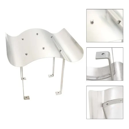 Sombrerete de chimenea de acero inoxidable plateado de vidaXL, Accesorios para hornos de leña y chimeneas - Ref: Foro24-14298...