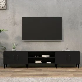 Schwarzer TV-Schrank aus Sperrholz, 180 x 31,5 x 40 cm von vidaXL, TV-Möbel - Ref: Foro24-816265, Preis: 133,64 €, Rabatt: %