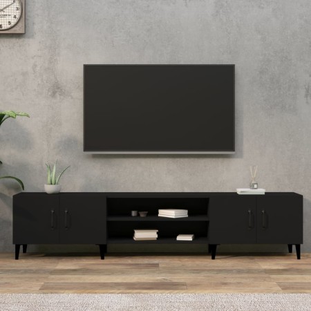 Schwarzer TV-Schrank aus Sperrholz, 180 x 31,5 x 40 cm von vidaXL, TV-Möbel - Ref: Foro24-816265, Preis: 136,22 €, Rabatt: %