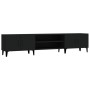 Schwarzer TV-Schrank aus Sperrholz, 180 x 31,5 x 40 cm von vidaXL, TV-Möbel - Ref: Foro24-816265, Preis: 136,22 €, Rabatt: %