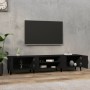 Schwarzer TV-Schrank aus Sperrholz, 180 x 31,5 x 40 cm von vidaXL, TV-Möbel - Ref: Foro24-816265, Preis: 136,22 €, Rabatt: %