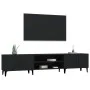 Mueble de TV madera contrachapada negro 180x31,5x40 cm de vidaXL, Muebles TV - Ref: Foro24-816265, Precio: 133,64 €, Descuent...