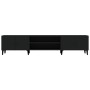 Schwarzer TV-Schrank aus Sperrholz, 180 x 31,5 x 40 cm von vidaXL, TV-Möbel - Ref: Foro24-816265, Preis: 136,22 €, Rabatt: %