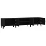 Black plywood TV cabinet 180x31.5x40 cm by vidaXL, TV Furniture - Ref: Foro24-816265, Price: 133,64 €, Discount: %