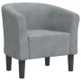 Sillón de terciopelo gris oscuro by vidaXL, Armchairs - Ref: Foro24-356442, Price: 162,56 €, Discount: %