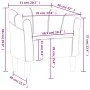 Dunkelgraues Samtsofa von vidaXL, Sessel - Ref: Foro24-356442, Preis: 158,62 €, Rabatt: %