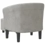 Sillón con taburete terciopelo gris claro by vidaXL, Armchairs - Ref: Foro24-356449, Price: 149,76 €, Discount: %