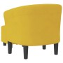 Sillón con taburete terciopelo amarillo by vidaXL, Armchairs - Ref: Foro24-356456, Price: 180,65 €, Discount: %