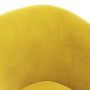 Sillón con taburete terciopelo amarillo by vidaXL, Armchairs - Ref: Foro24-356456, Price: 180,65 €, Discount: %