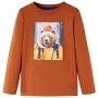 Kinder langärmliges T-Shirt in geröstetem Orangefarben, Größe 128. von vidaXL, Kinder-T-Shirts - Ref: Foro24-12772, Preis: 8,...