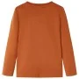 Kinder langärmliges T-Shirt in geröstetem Orangefarben, Größe 128. von vidaXL, Kinder-T-Shirts - Ref: Foro24-12772, Preis: 8,...