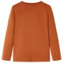 Kinder langärmliges T-Shirt in geröstetem Orangefarben, Größe 128. von vidaXL, Kinder-T-Shirts - Ref: Foro24-12772, Preis: 8,...