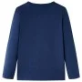 Kinder Langarmshirt in meliertem Marineblau, Größe 116. von vidaXL, Kinder-T-Shirts - Ref: Foro24-12766, Preis: 8,52 €, Rabat...