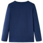 Kinder Langarmshirt in meliertem Marineblau, Größe 116. von vidaXL, Kinder-T-Shirts - Ref: Foro24-12766, Preis: 8,60 €, Rabat...