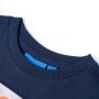 Kinder Langarmshirt in meliertem Marineblau, Größe 116. von vidaXL, Kinder-T-Shirts - Ref: Foro24-12766, Preis: 8,60 €, Rabat...
