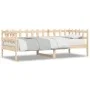 Solid pine wood sofa bed 80x200 cm by vidaXL, Beds and slatted bases - Ref: Foro24-840376, Price: 88,35 €, Discount: %