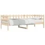 Solid pine wood sofa bed 80x200 cm by vidaXL, Beds and slatted bases - Ref: Foro24-840376, Price: 88,35 €, Discount: %