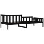 Sofá cama de madera maciza de pino negro 80x200 cm de vidaXL, Camas y somieres - Ref: Foro24-840369, Precio: 103,46 €, Descue...