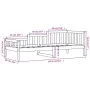 Schlafsofa aus massivem schwarzem Kiefernholz, 80 x 200 cm von vidaXL, Betten und Lattenroste - Ref: Foro24-840369, Preis: 10...