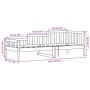 Sofá cama de madera maciza de pino negro 80x200 cm de vidaXL, Camas y somieres - Ref: Foro24-840369, Precio: 103,46 €, Descue...