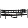 Schlafsofa aus massivem schwarzem Kiefernholz, 90 x 200 cm von vidaXL, Betten und Lattenroste - Ref: Foro24-840381, Preis: 10...
