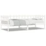 Solid white pine wood sofa bed 90x190 cm by vidaXL, Beds and slatted bases - Ref: Foro24-840383, Price: 106,40 €, Discount: %