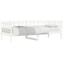 Solid white pine wood sofa bed 90x190 cm by vidaXL, Beds and slatted bases - Ref: Foro24-840383, Price: 106,40 €, Discount: %