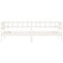 Sofá cama madera maciza de pino blanco 90x190 cm de vidaXL, Camas y somieres - Ref: Foro24-840383, Precio: 107,42 €