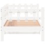 Sofá cama madera maciza de pino blanco 90x190 cm de vidaXL, Camas y somieres - Ref: Foro24-840383, Precio: 107,42 €