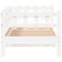 Solid white pine wood sofa bed 90x190 cm by vidaXL, Beds and slatted bases - Ref: Foro24-840383, Price: 106,40 €, Discount: %