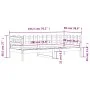 Solid white pine wood sofa bed 90x190 cm by vidaXL, Beds and slatted bases - Ref: Foro24-840383, Price: 106,40 €, Discount: %